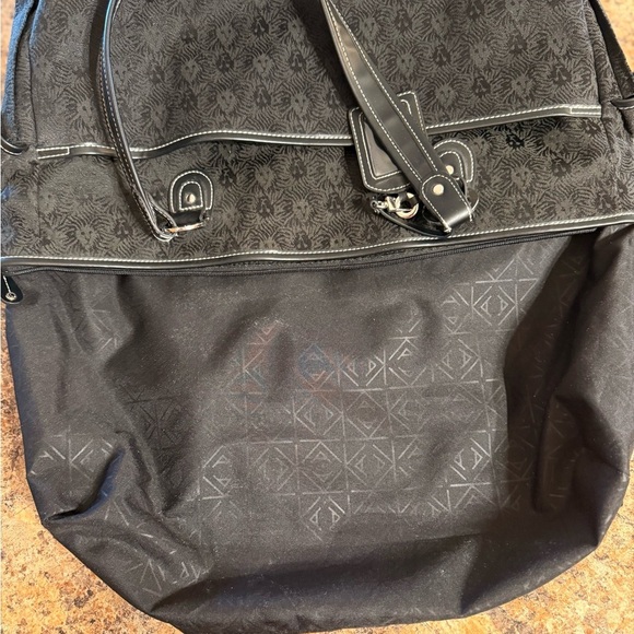 Anne Klein New York Women's Travel Bag Black Travel/Tote Monogram Print Logo - Picture 9 of 16
